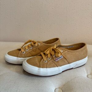 Superga Classic Sneaker Mustard Linen  37